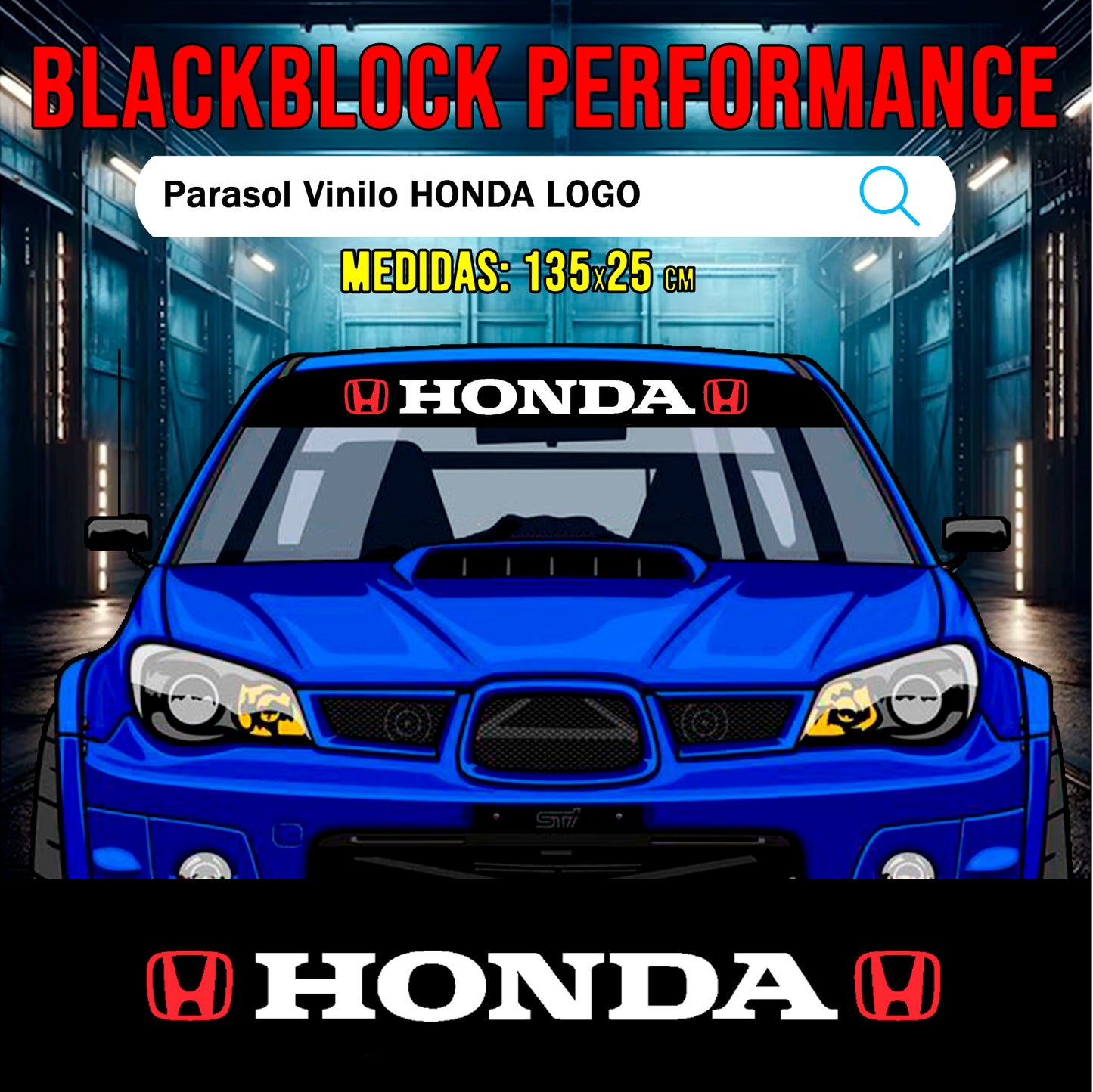 Parasol vinilo Honda Logo