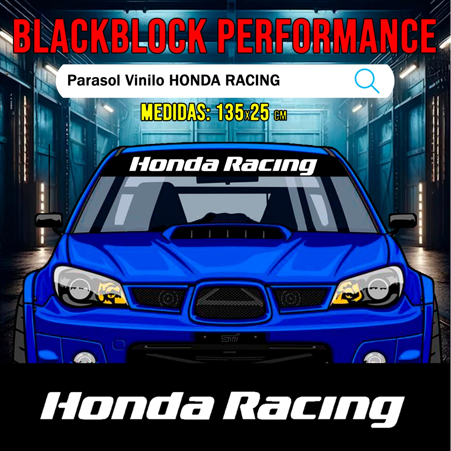 Parasol vinilo Honda Racing
