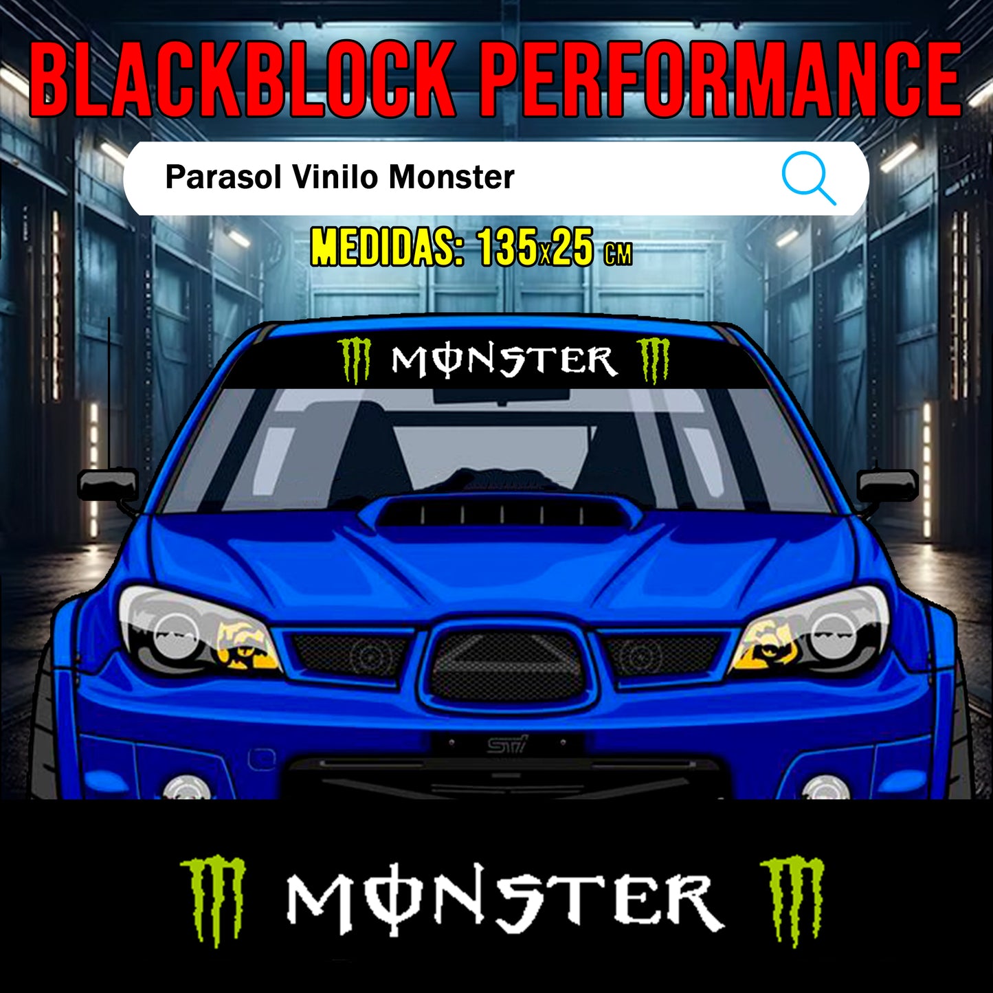 Parasol vinilo Monster