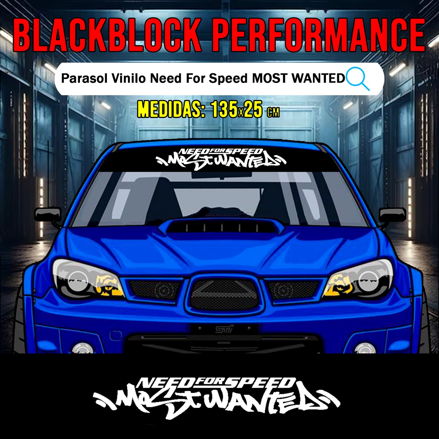 Parasol vinilo Need For Speed Most Wanted