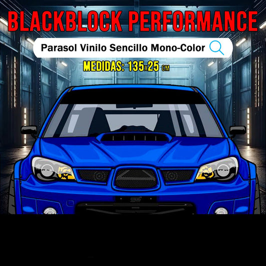 Parasol vinilo Coche Solo Fondo