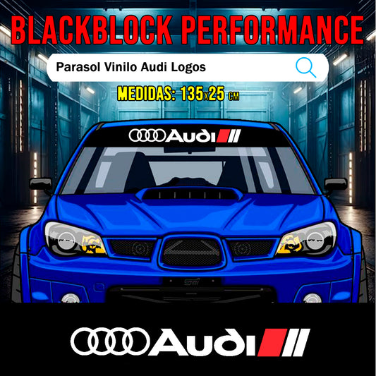 Parasol vinilo AUDI Logos