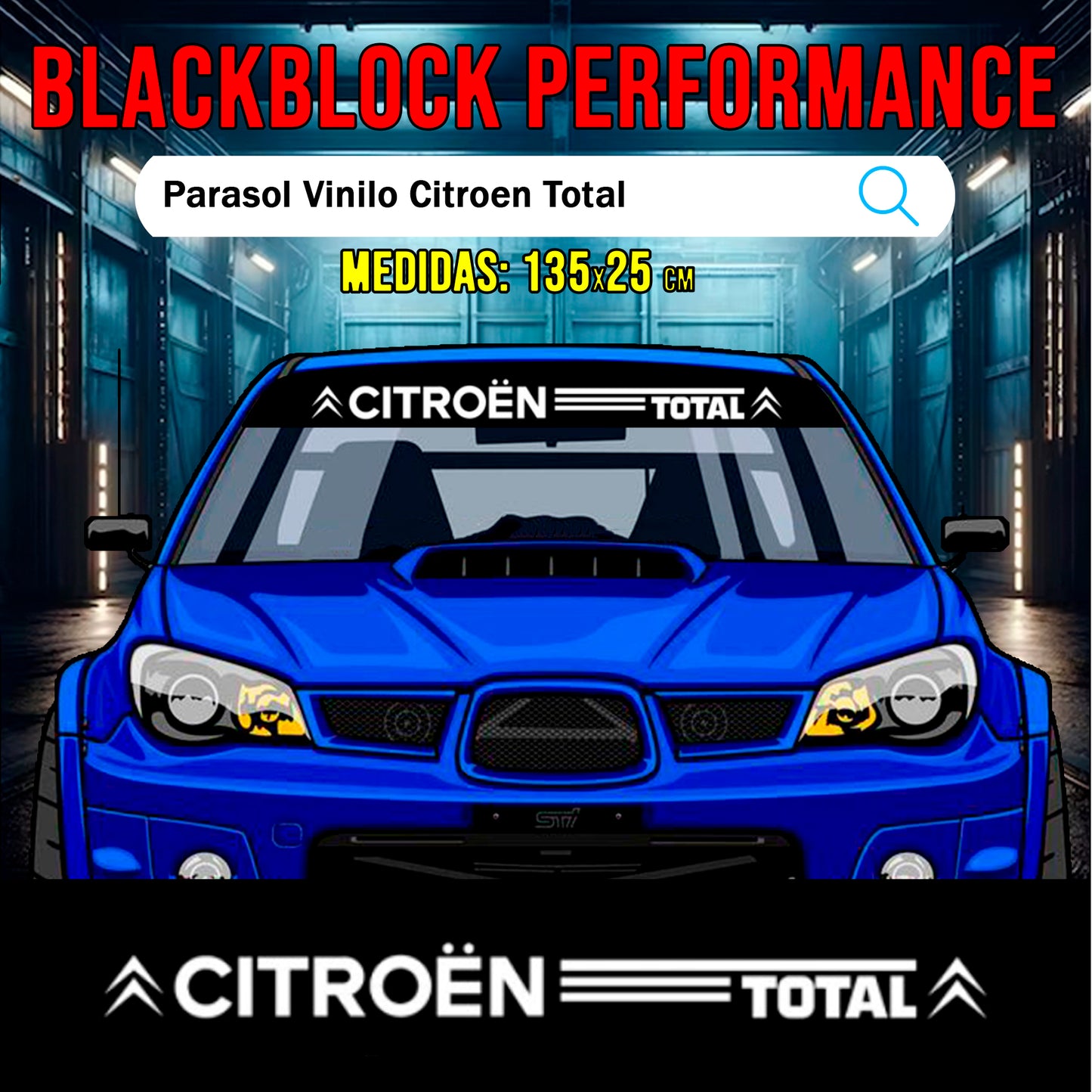 Parasol vinilo Citroen Total