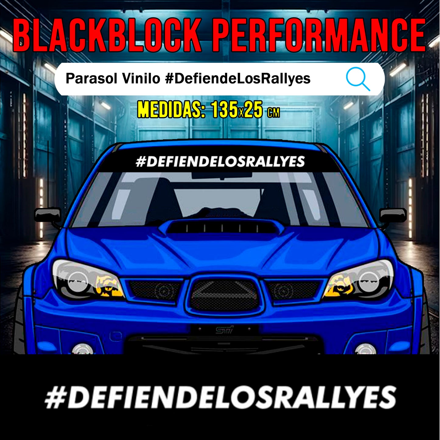 Parasol vinilo #DefiendeLosRallyes