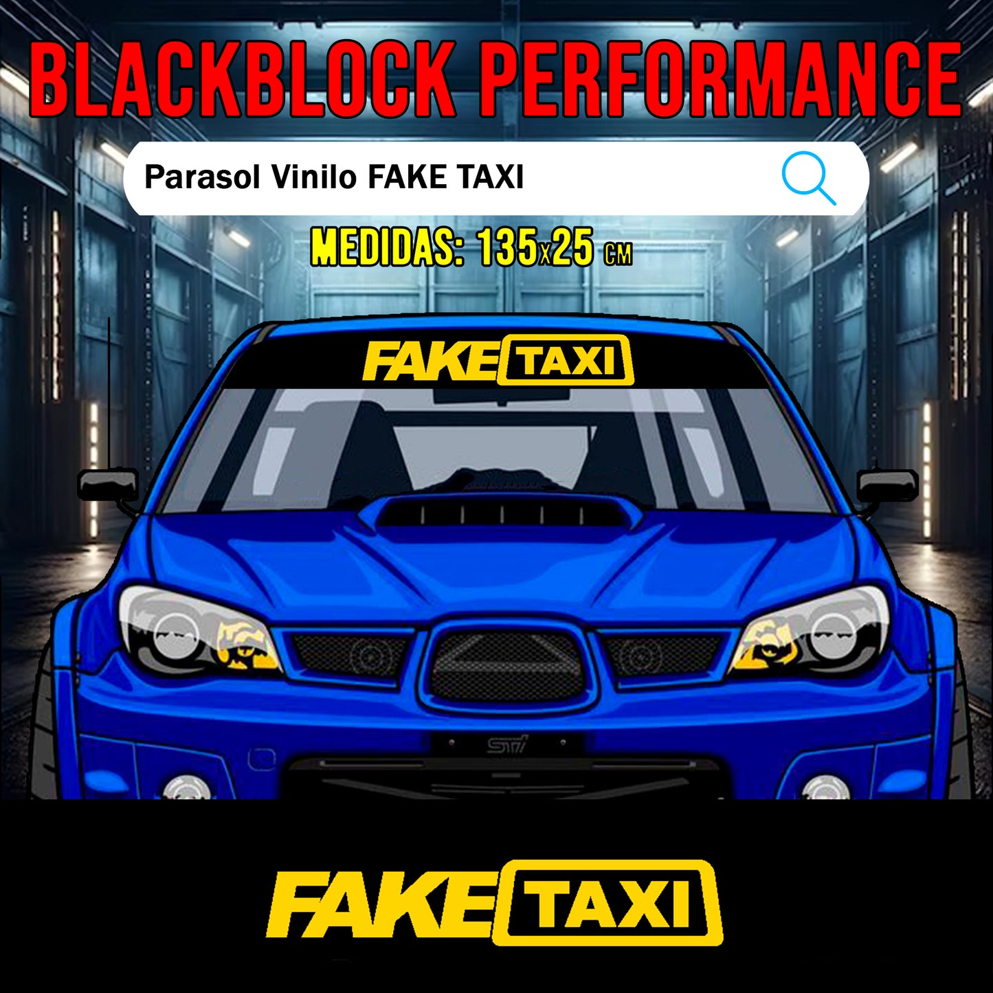 Parasol vinilo Fake Taxi