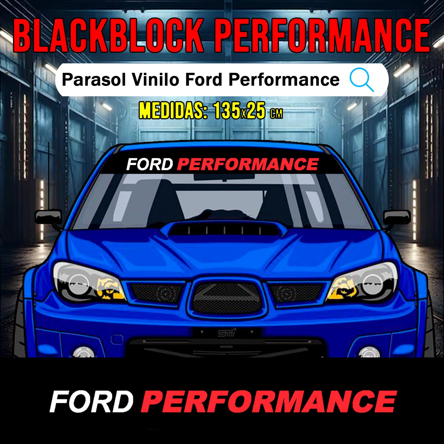 Parasol vinilo Ford Performance
