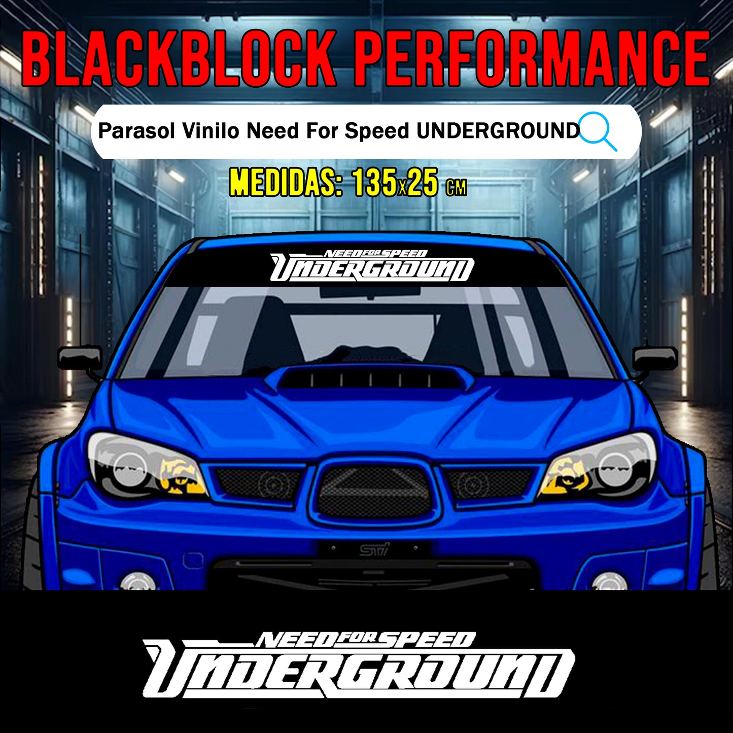Parasol vinilo Need For Speed Underground