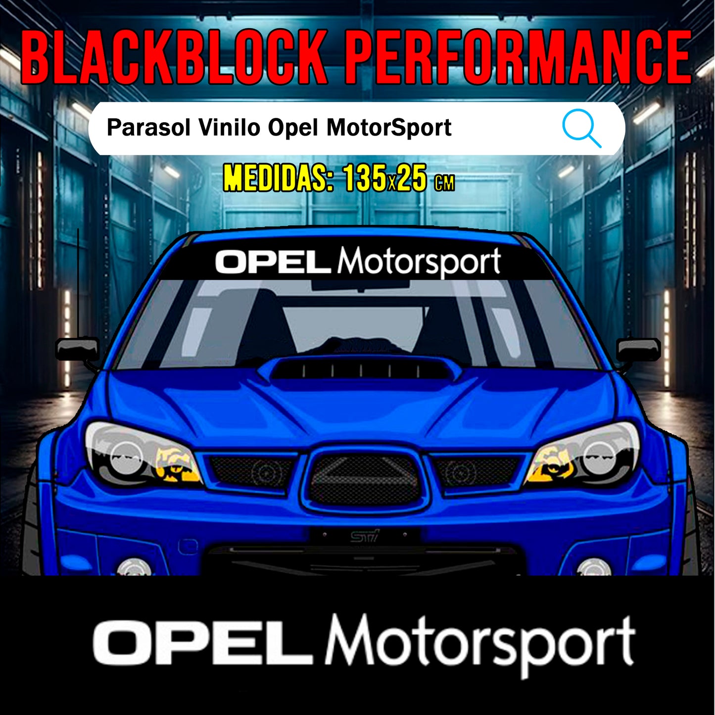 Parasol vinilo Opel MotorSport
