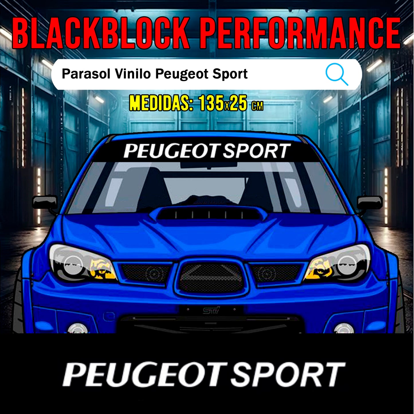 Parasol vinilo Peugeot Sport