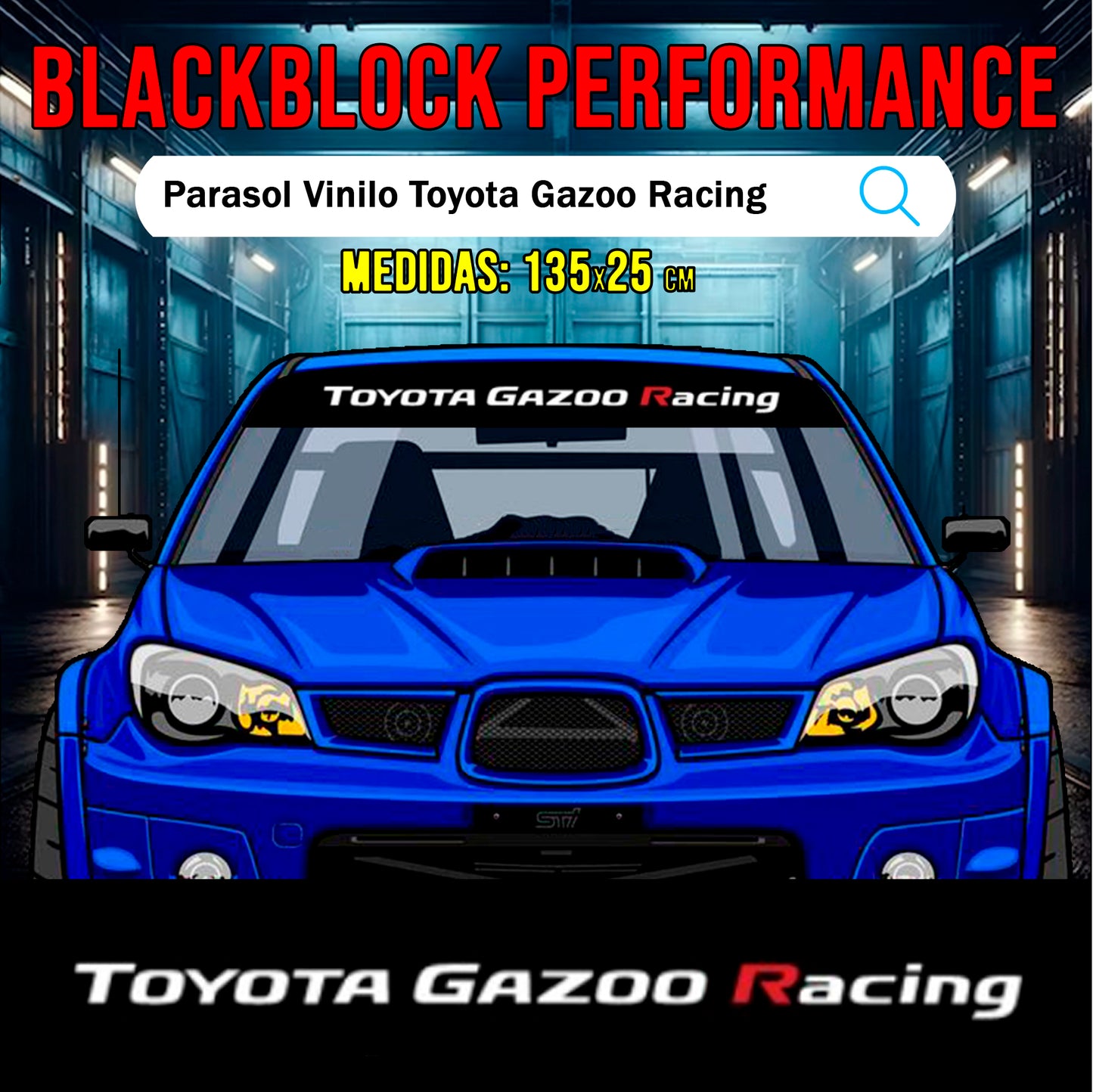 Parasol vinilo Toyota Gazoo Racing