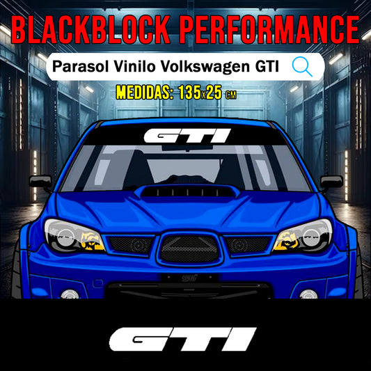 Parasol vinilo Volkswagen GTI Logo