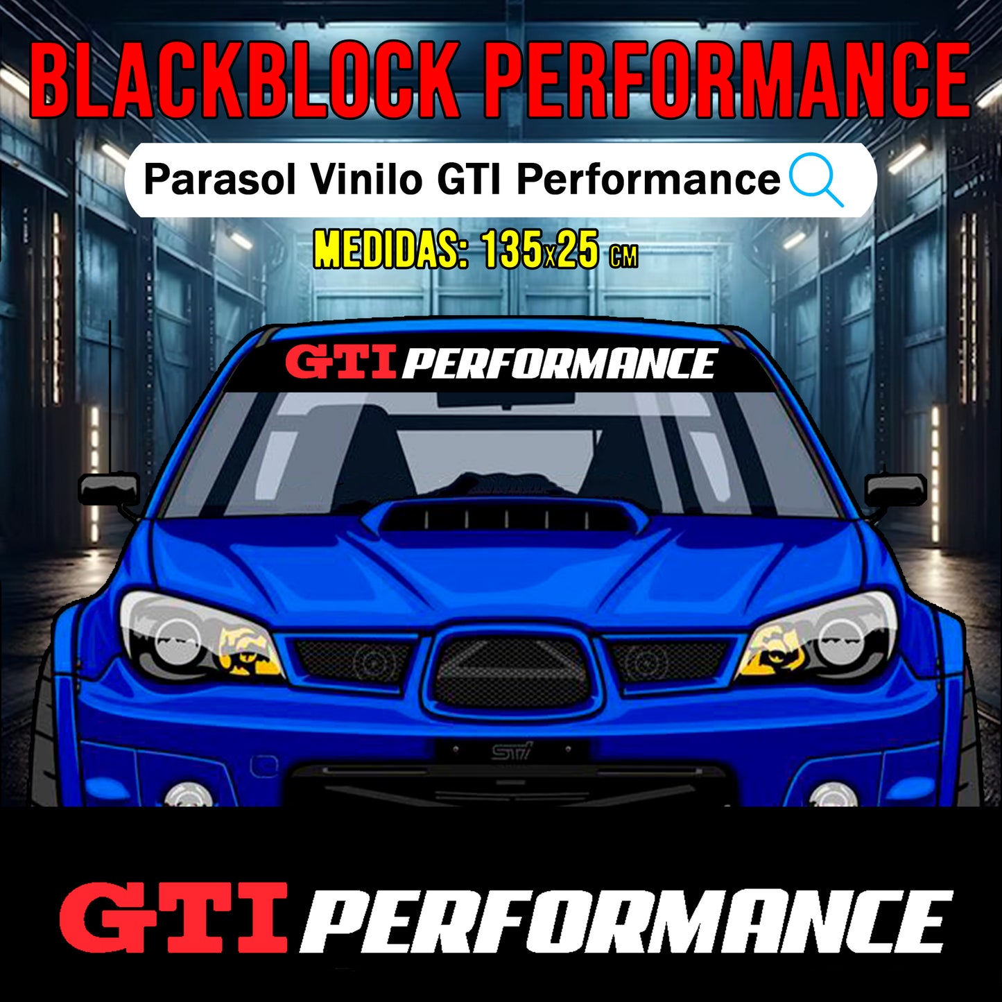 Parasol vinilo Volkswagen GTI Performance