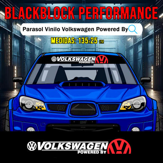 Parasol vinilo Volkswagen Powered