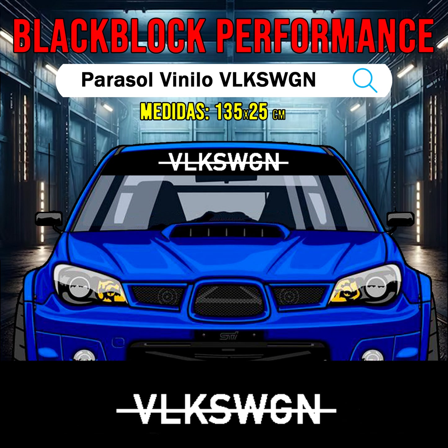 Parasol vinilo Volkswagen VLKSWGN