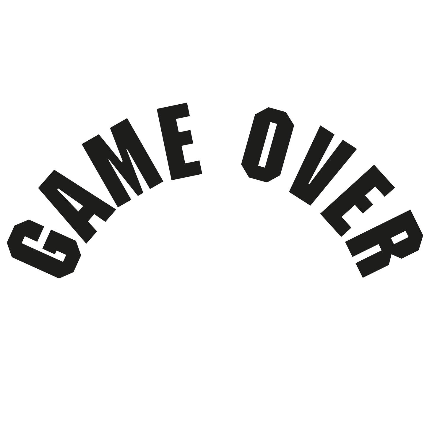 Pegatina GAMEOVER - Luna trasera